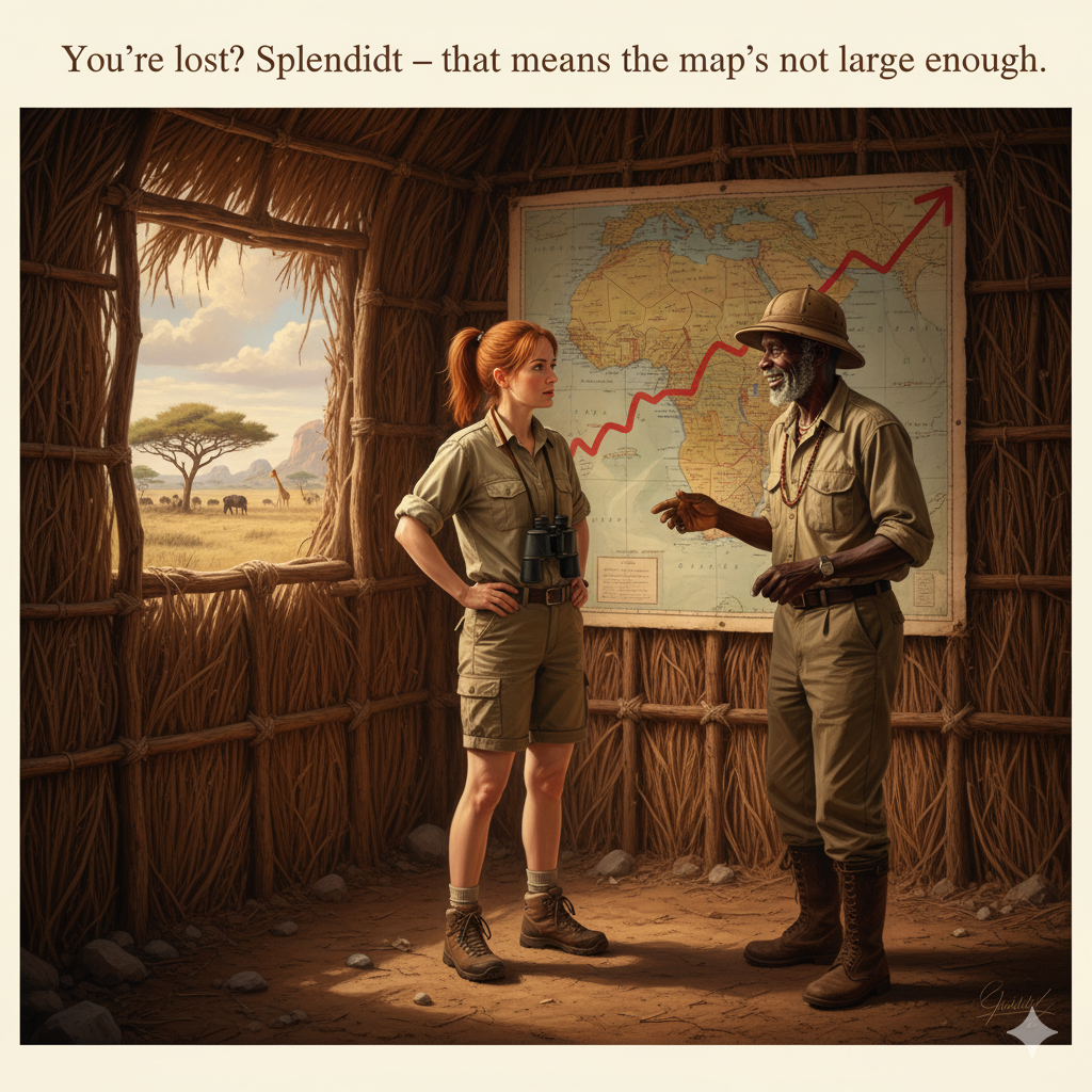 You're lost? Splendidt — that means the map's not large enough.